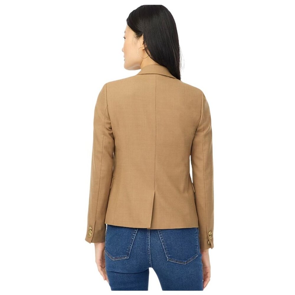 J. Crew NWOT Tan Wool Blend Original Schoolboy Blazer - Picture 2 of 9